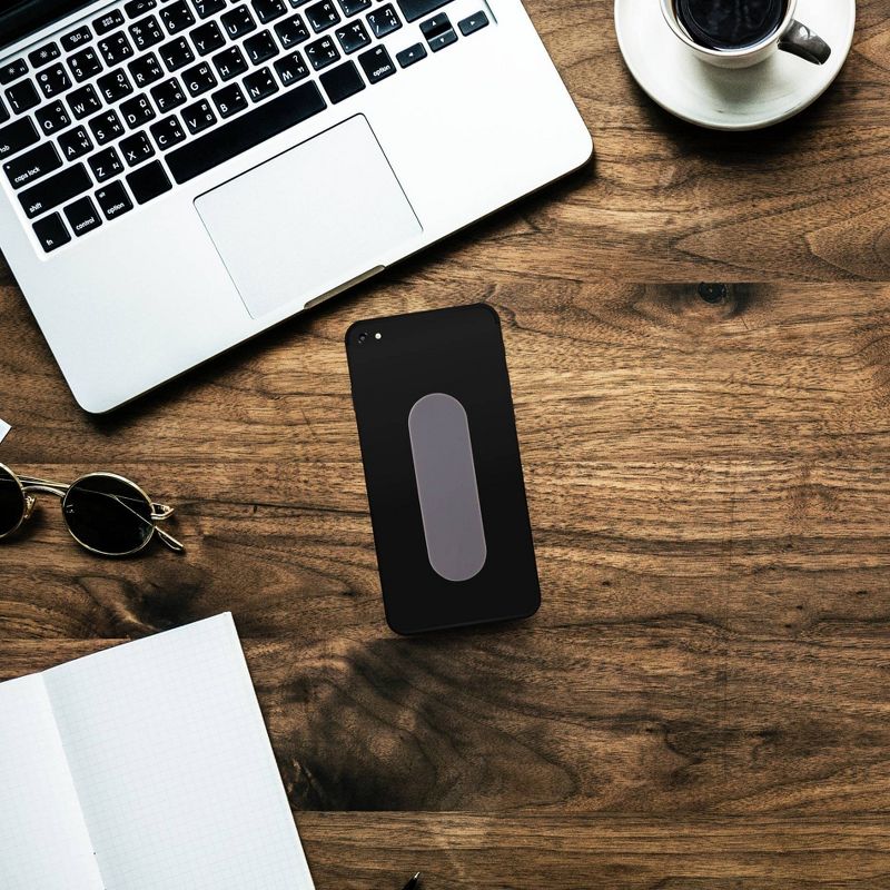 Phone Fin Finger Grip Matte Rubber - Gray