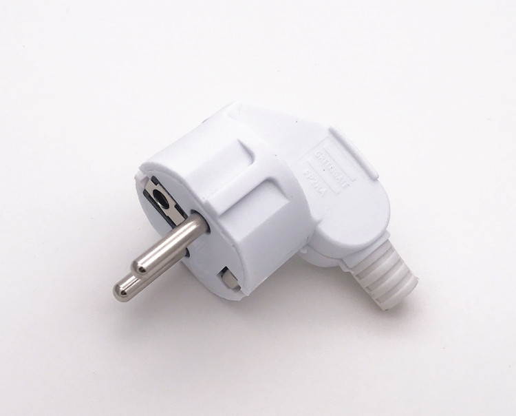 (2 Pack) Tekit EU 16A Schuko French Korea 4.8mm Pin DIY Rewireable Plug Max AC250V 16A ,Schuko France Germany EU  4.8mm Pin DIY Rewireable Power Plug