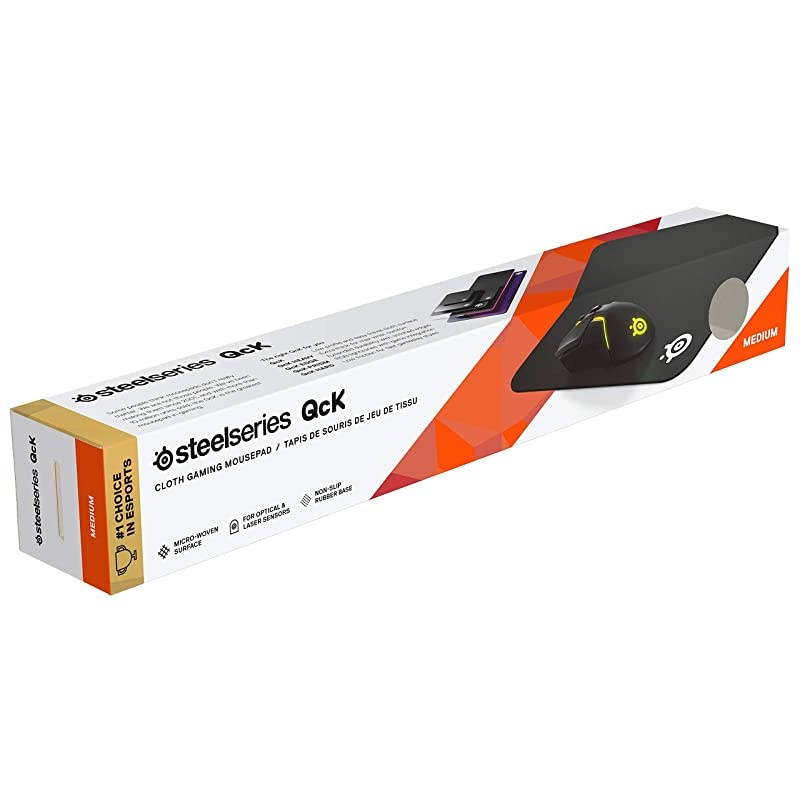 QcK Gaming Surface Medium Cloth Best Selling Mouse Pad of All Time Optimized For Gaming Sensors