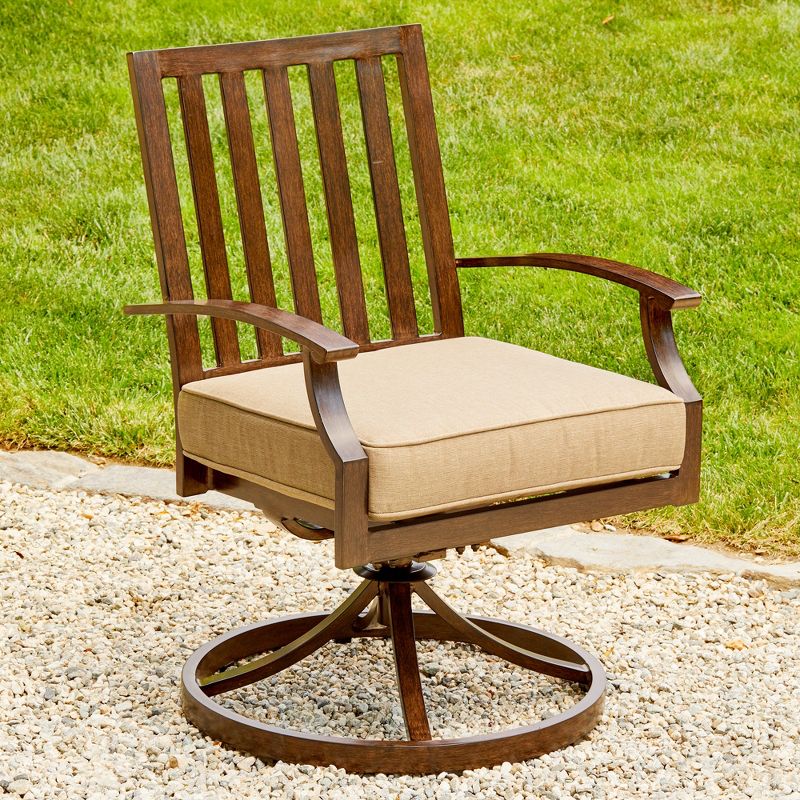 7pc Bridgeport Dining Set Tan - Royal Garden