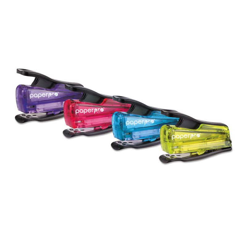Paperpro-Bostitch inJOY 12 Nano Mini Stapler 12-Sheet Capacity Assorted Translucent Set 1800
