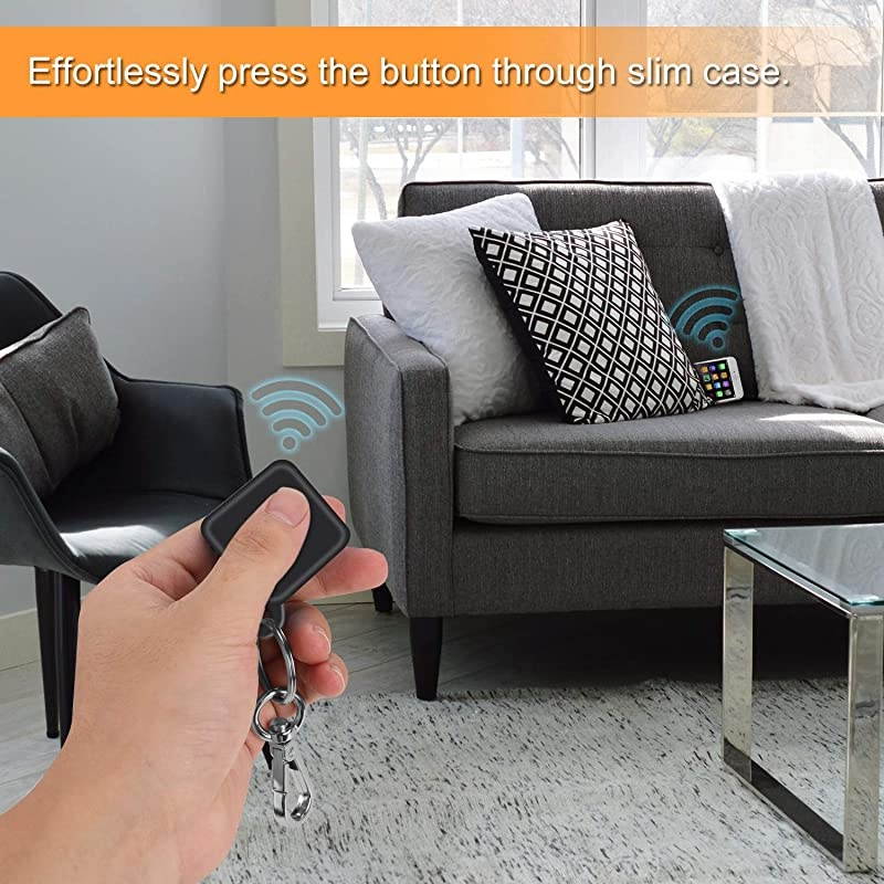 2 Pack  Silicone Case with Carabiner Keychain for Tile Mate 2020 amp 2018 AntiScratch Lightweight Soft Protective Sleeve Skin Cover Black