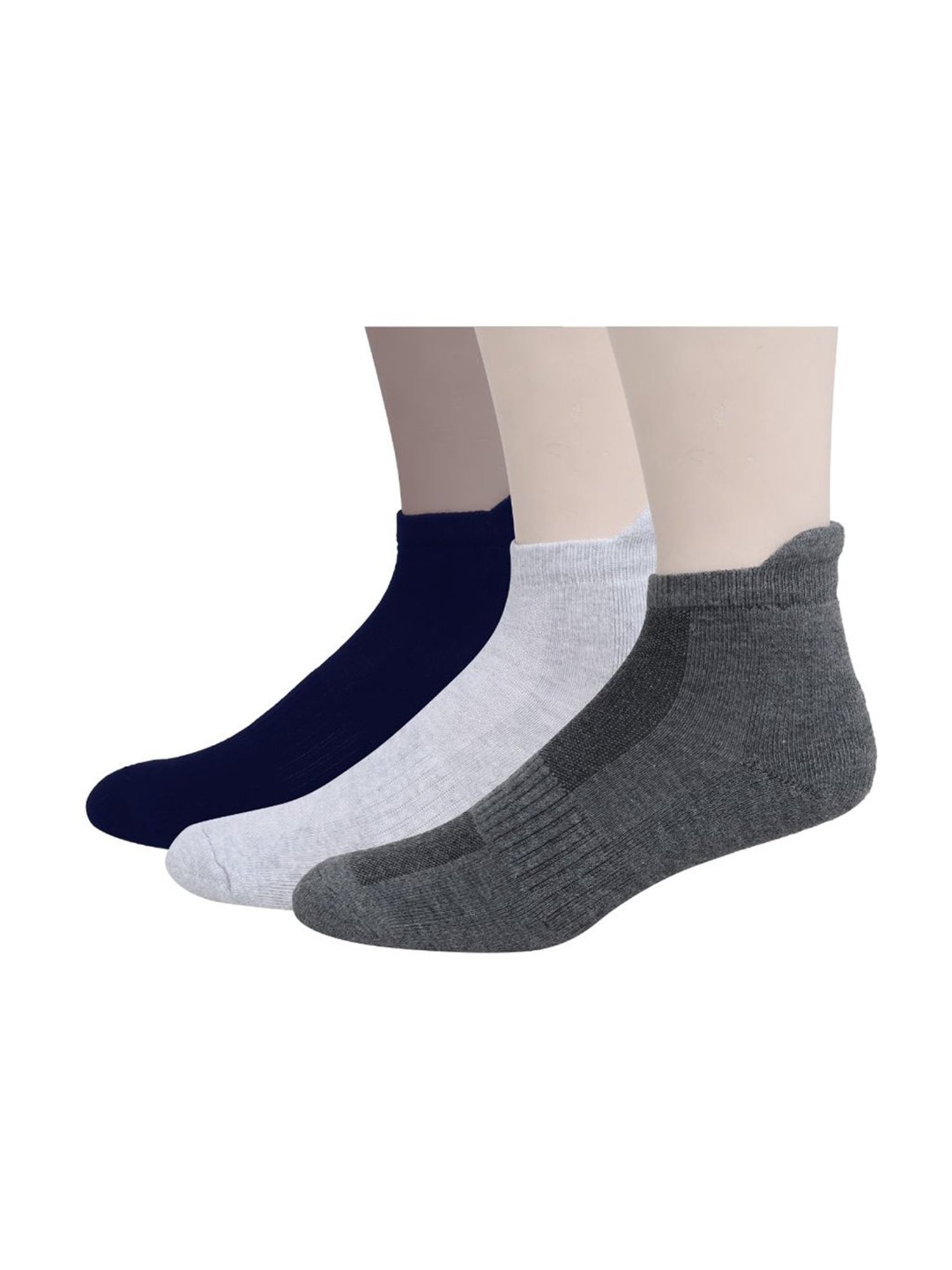 Sokker Multicolor Cotton Solid Socks - Set of 3