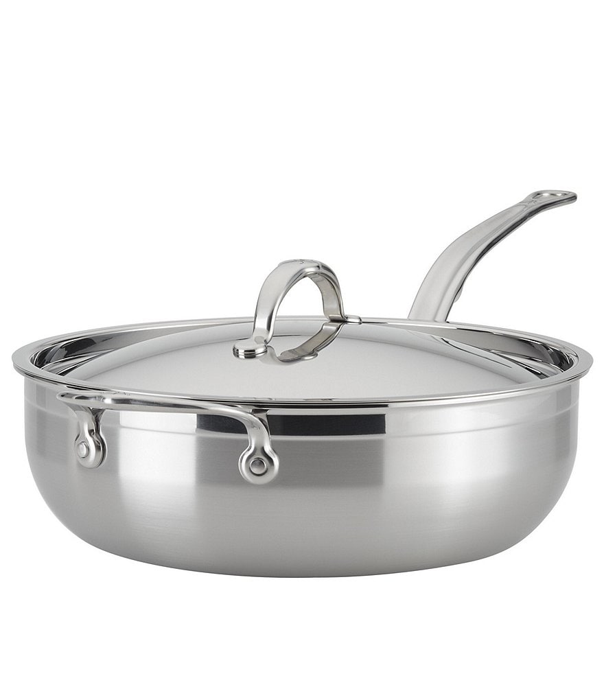 Hestan ProBond Stainless Steel Essential Pan with Helper Handle, 5-Quart