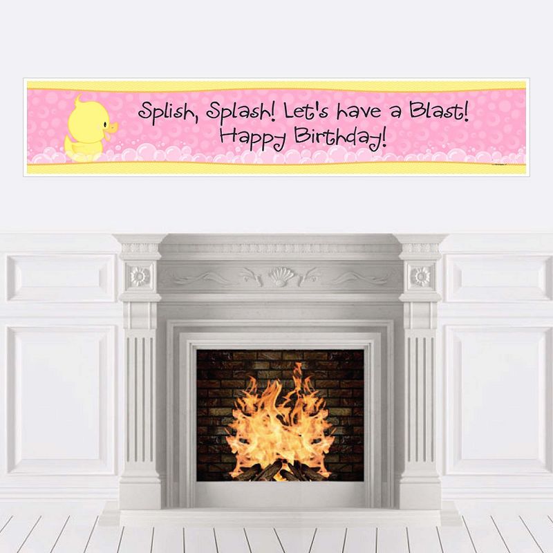 Big Dot of Happiness Blue Elephant - Boy Happy Birthday Decorations Party Banner