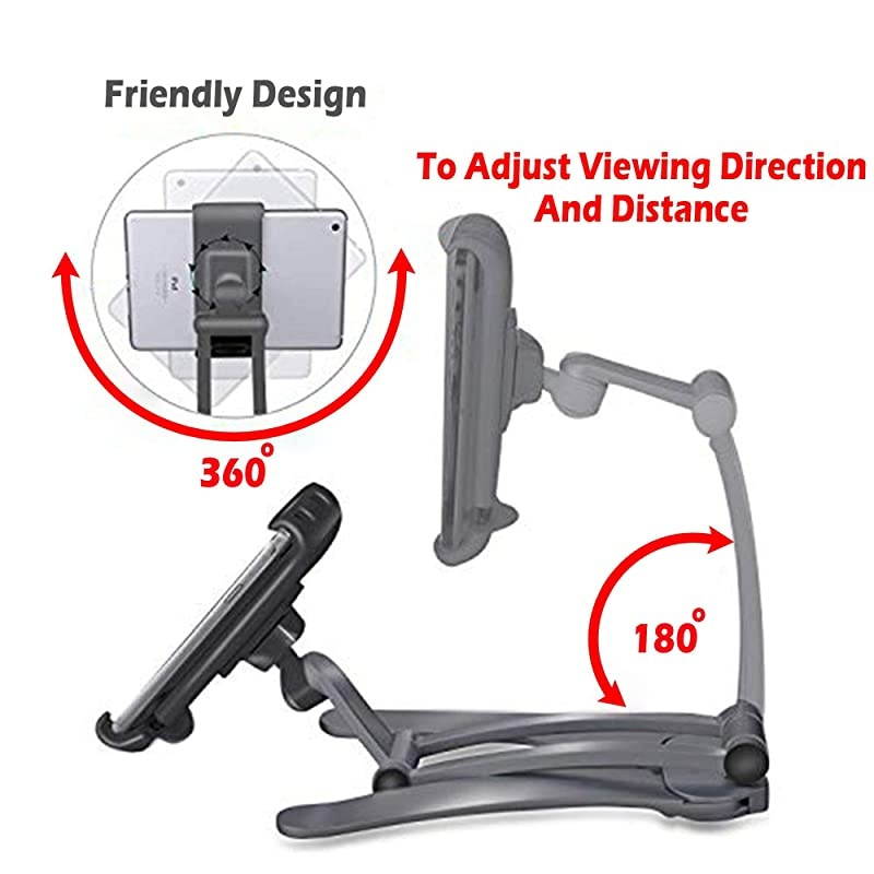 Tablet313quot Aluminium Holder Stand Mount Compatible with IPAD AIRMiniIPAD PRO 129MS Surface Book 2 135quot for Desk Office KitchenStore Kiosk Wall MountRestroomEtc Black