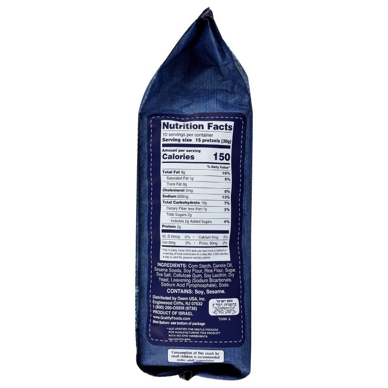 Gratify Sesame Pretzels - 10.5oz (Pack of 6)