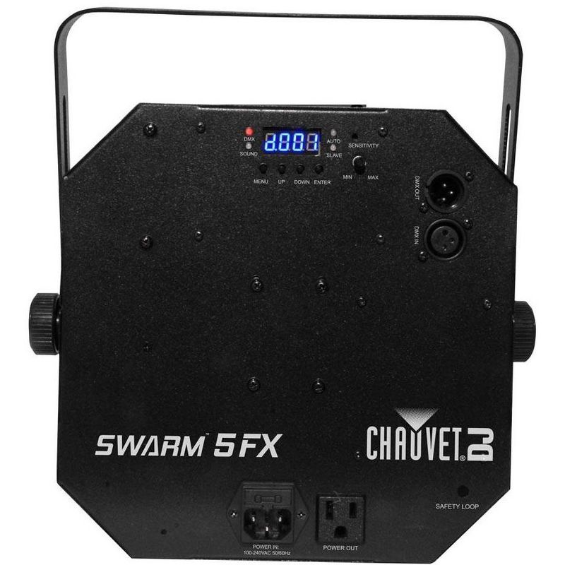 Chauvet DJ SWARM 5FX RGBAW LED Active Derby, Strobe Light + Mini Strobe Light