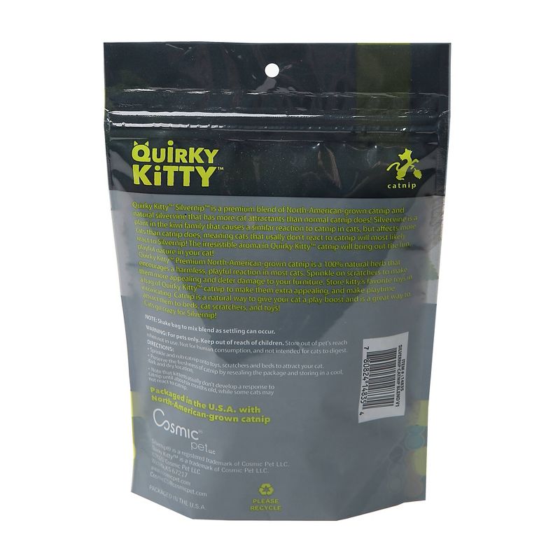 Quirky Kitty Silvervine & North American Catnip Blend Cat Treats - 1.25oz