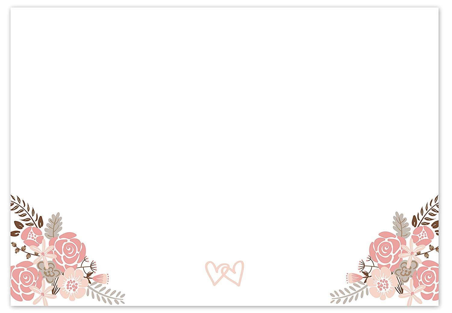 Boho Floral Wedding Advice Cards (50 Count) - Advice & Well Wishes for the Bride & Groom - Bridal Shower Game or Reception Activity - Marriage Advice