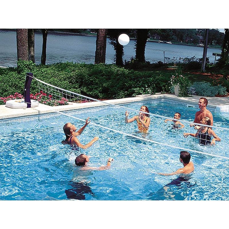 SwimWays 00801 Poolside 24' Volleyball Net Swimming Pool Water Game Set