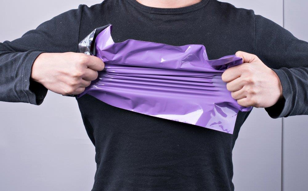 Metronic Poly Mailers 10x13 Inch Shipping Bags Light Purple Shipping Mailing Envelopes Bags 2 Mil Thick Pack of 100pcs
