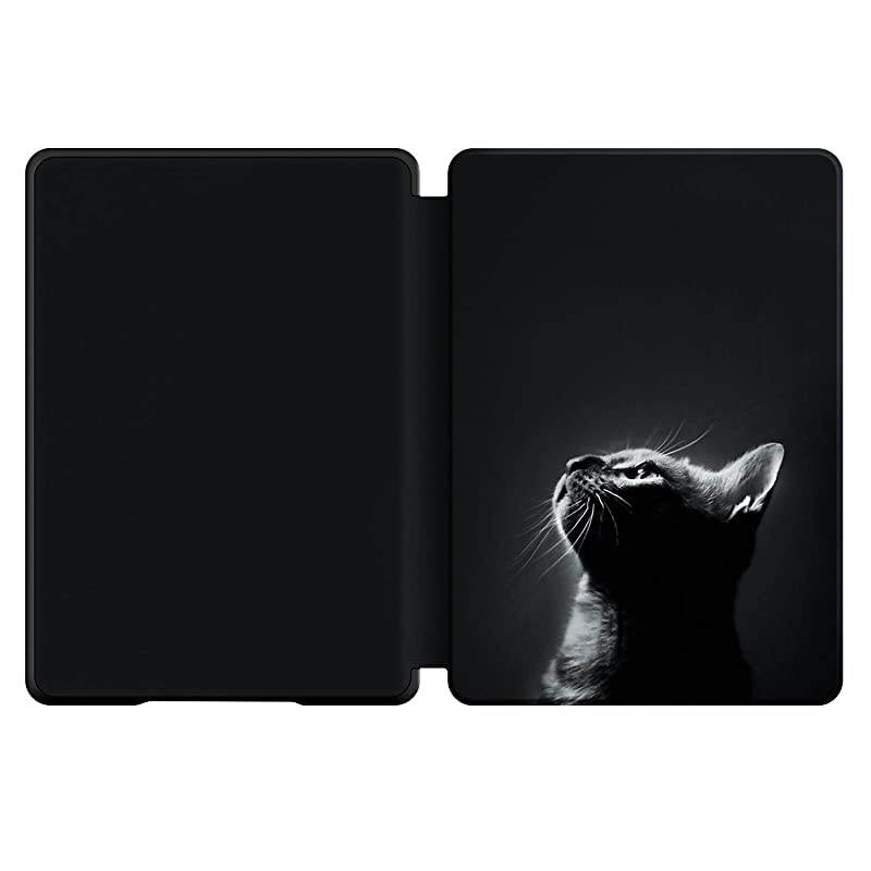 Slim Case for AllNew Kindle10th Gen 2019 Release PU Leather Cover with Auto WakeSleepFits  AllNew Kindle 2019Will not fit Kindle Paperwhite or Kindle OasisThe Cat 2