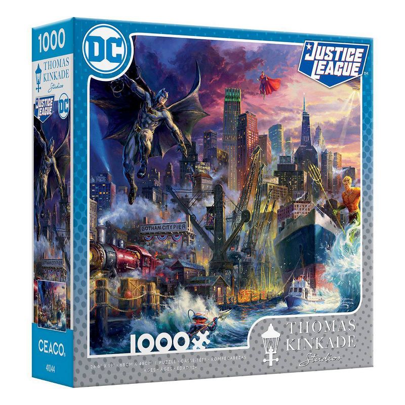 Ceaco Thomas Kinkade DC Comics: Showdown at Gotham Jigsaw Puzzle 1000pc