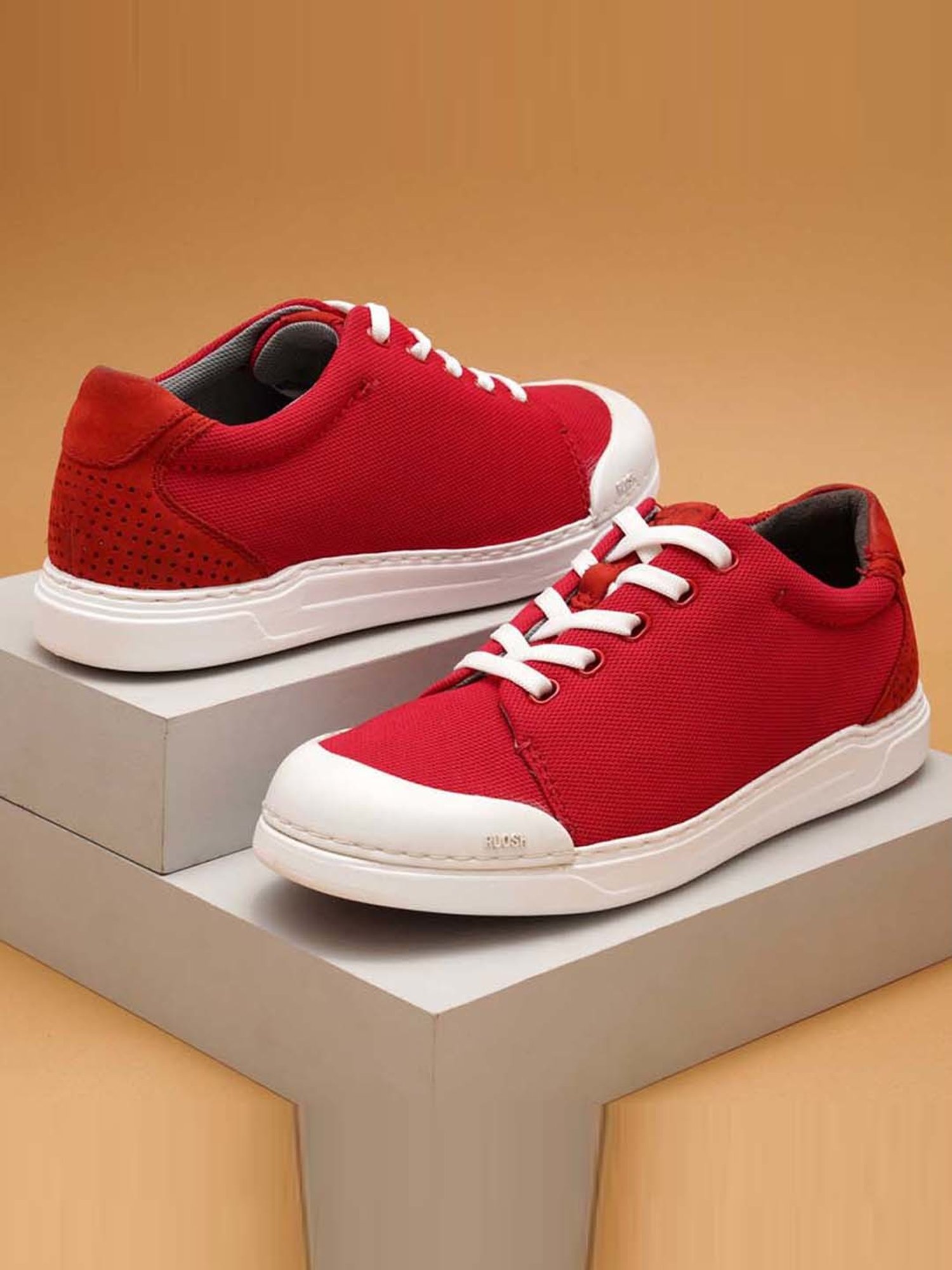 Ruosh Men's Red Casual Sneakers