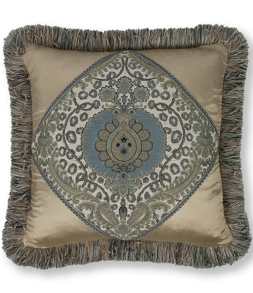 Thread and Weave Bristol 20#double; Square Fringed Pillow