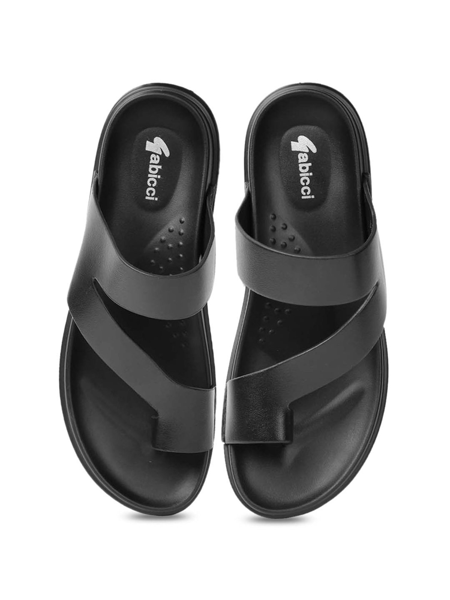 Gabicci Men's Bat Mobile G Black Toe Ring Sandals