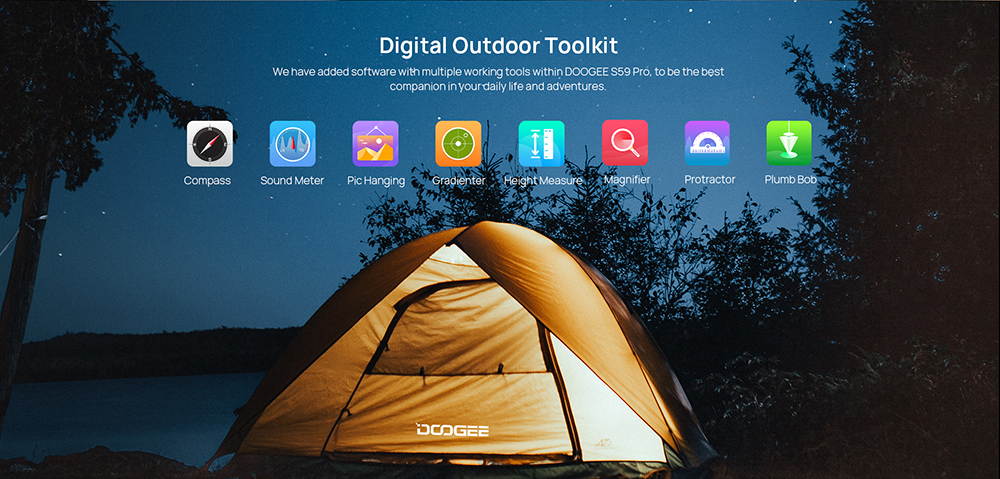 DOOGEE S59 Pro Unlocked Rugged Smartphone 10050mAh Battery 4GB + 128GB Unlocked Cell Phones 2W Loud Speaker 16MP Camera Android 10 5.71" Screen Helio P22 Waterproof Phone Face Fingerprint Unlocking