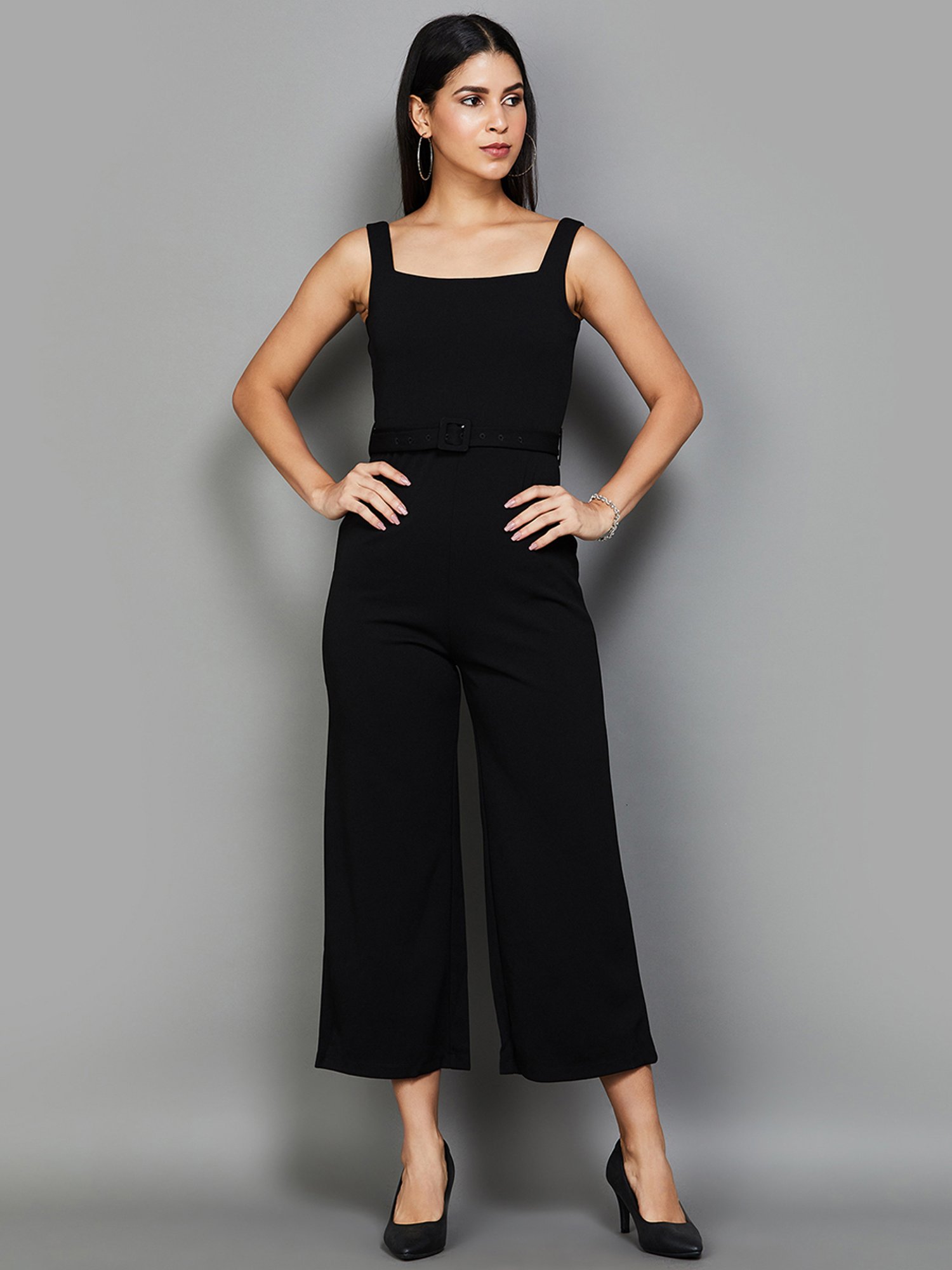 Code by Lifestyle Black Sleeveless Jumpsuit