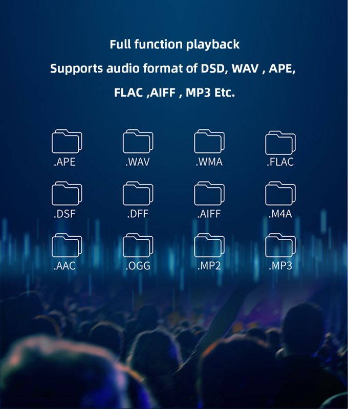 SMSL DP5 ES9038Pro MQA DAC HiFi DSD256 IIS USB Bluetooth Streaming Playback Unbalanced Balanced Music Player