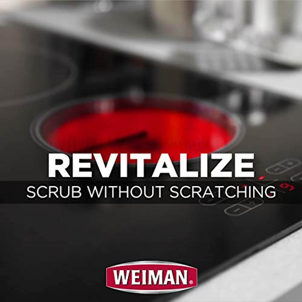 Weiman Glass Cooktop Heavy Duty Cleaner and Polish - 20 Ounce - Non-Abrasive No Scratch Induction Glass Ceramic Stove Top Cleaner and Polish