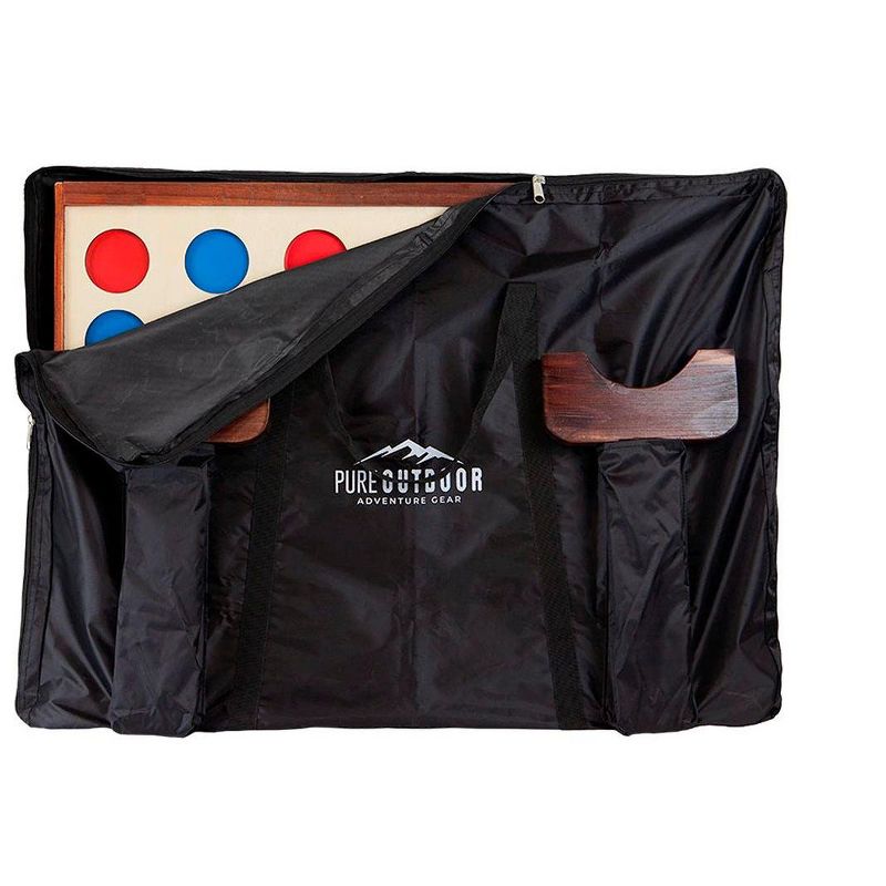 Amazin' Aces Wood Pickleball Set with 2 Wooden Padded Paddles, 4 Yellow Balls, and Carry Bag Great for Schools, Community Centers, and Athletic Clubs