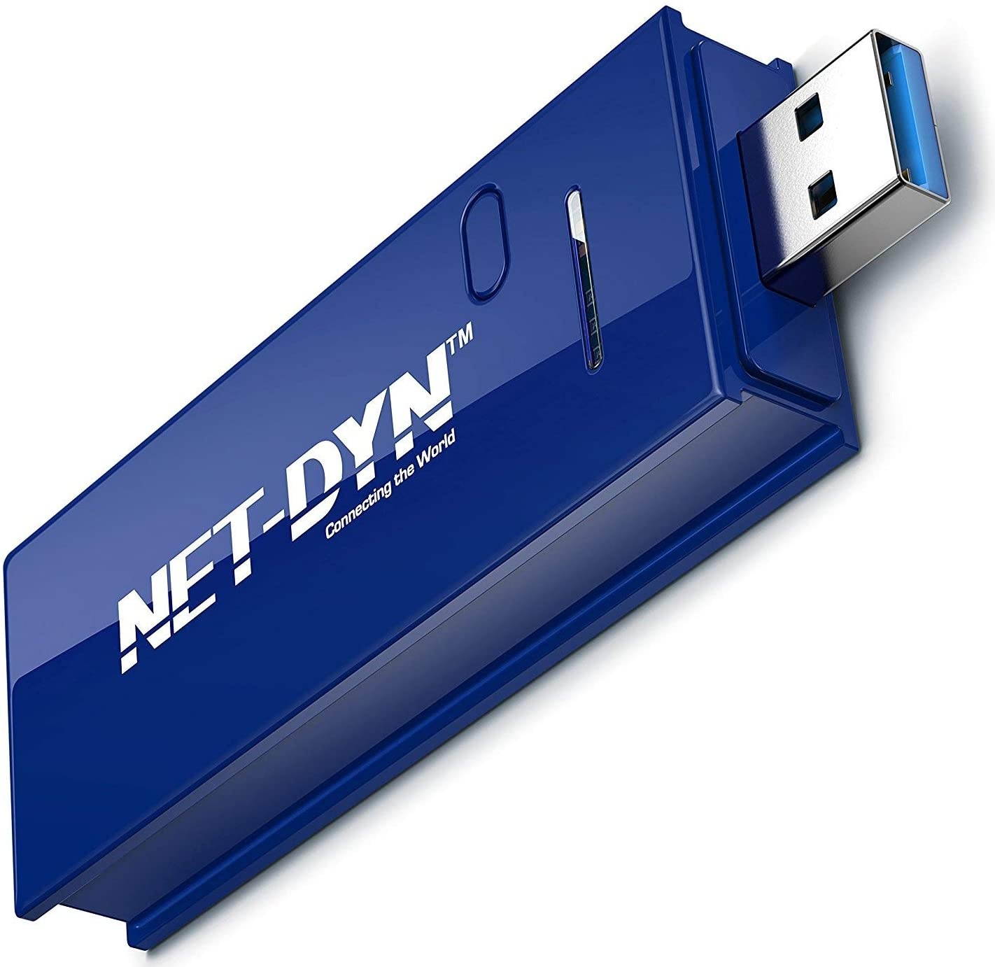 NET-DYN USB Wireless WiFi AdapterAC1200 Dual Band 5GHz and 2.4GHZ (867Mbps/300Mbps) Super Strength So You Can Say Bye to Buffering for PC or Mac for Desktop or Laptop