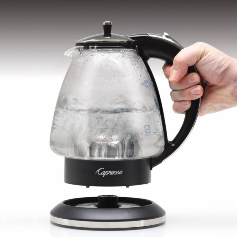 Capresso H2O Glass Electric Water Kettle – Stainless Steel 240.03