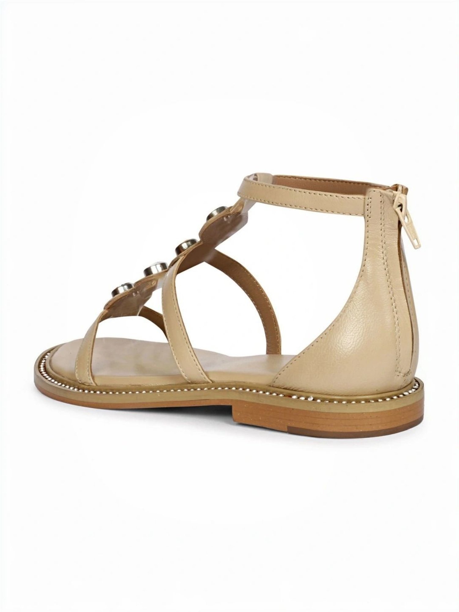 Saint G Women's Grey Ankle Strap Sandals