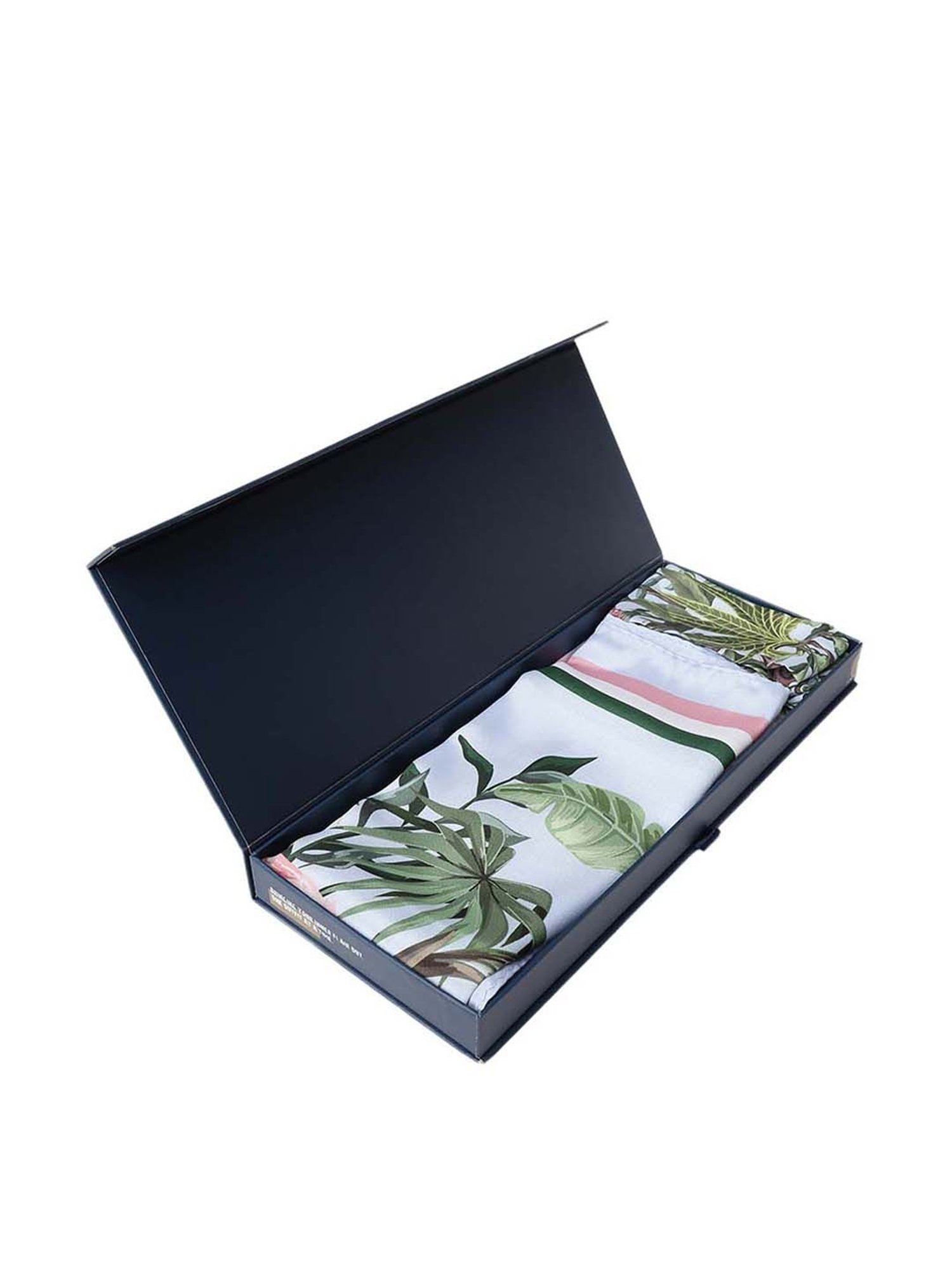 Tossido White Printed Stole