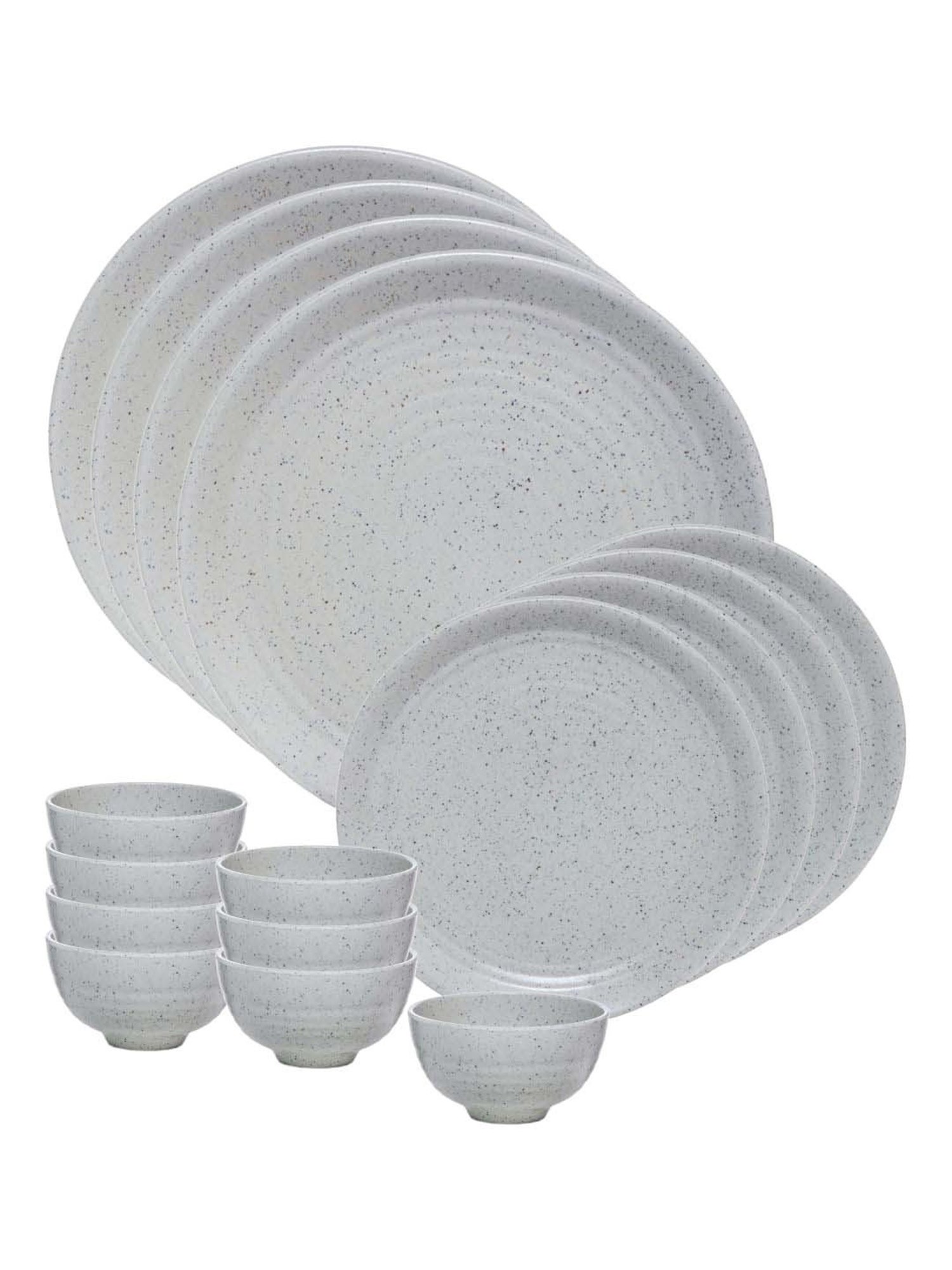 Goodhomes White Melamine Dinner Set