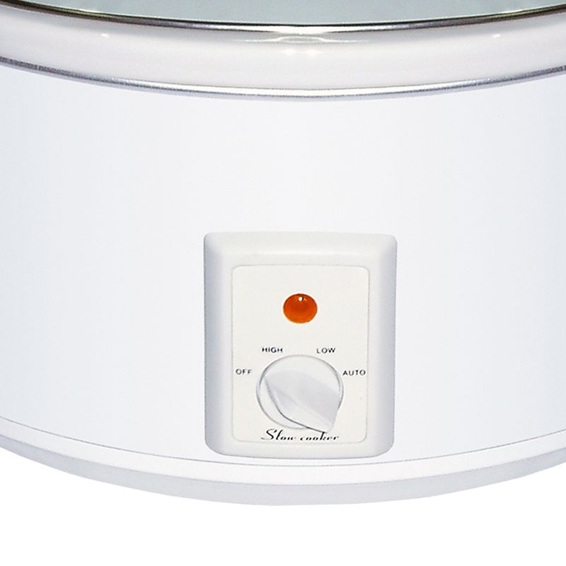 Brentwood 8.0 Quart Slow Cooker in White
