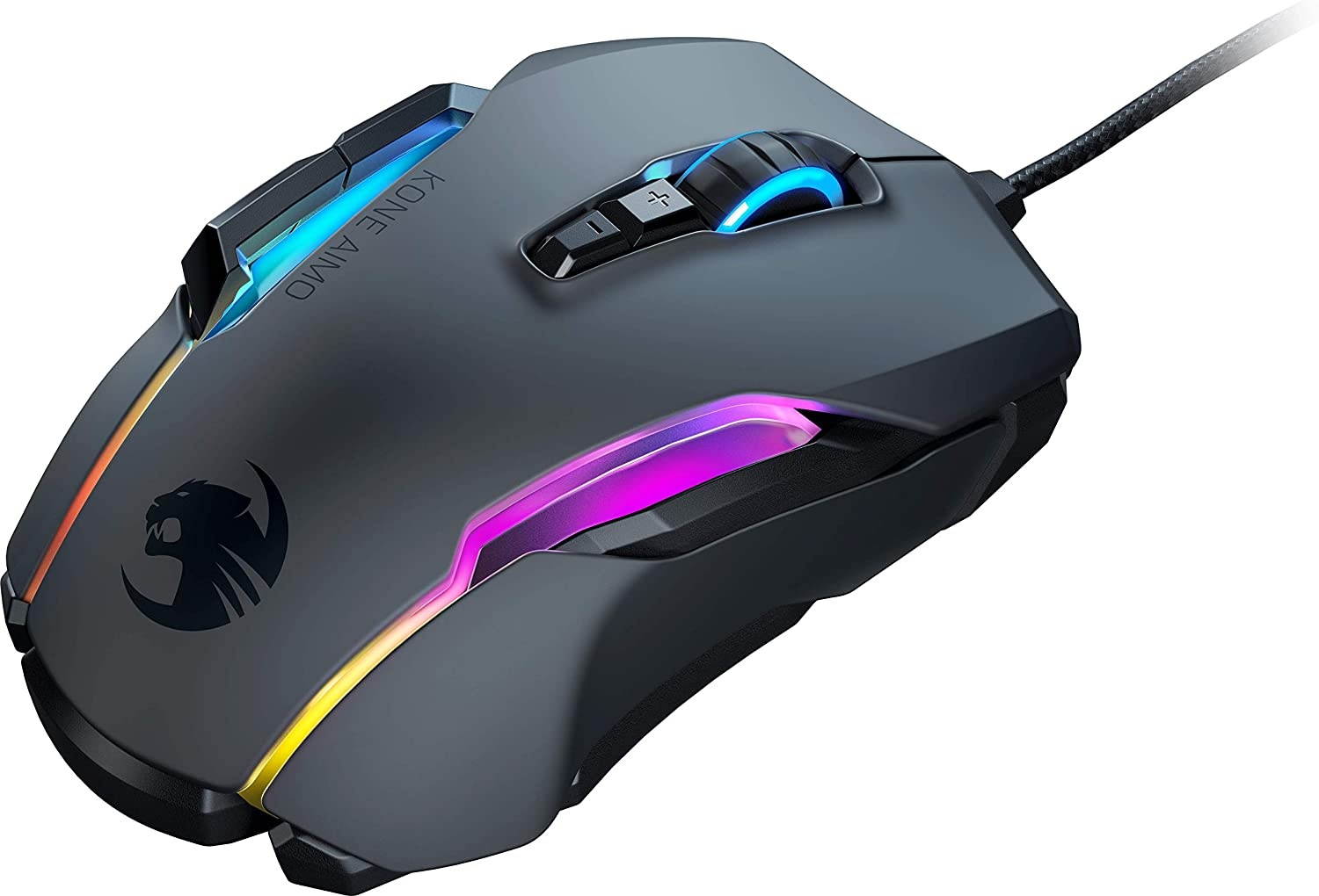 ROCCAT Kone AIMO Gaming Mouse (High Precision Optical Owl-Eye Sensor (100 to 16.000 DPI) RGB Aimo LED Illumination 23 Programmable Keys Designed in Germany) Black (Remastered)