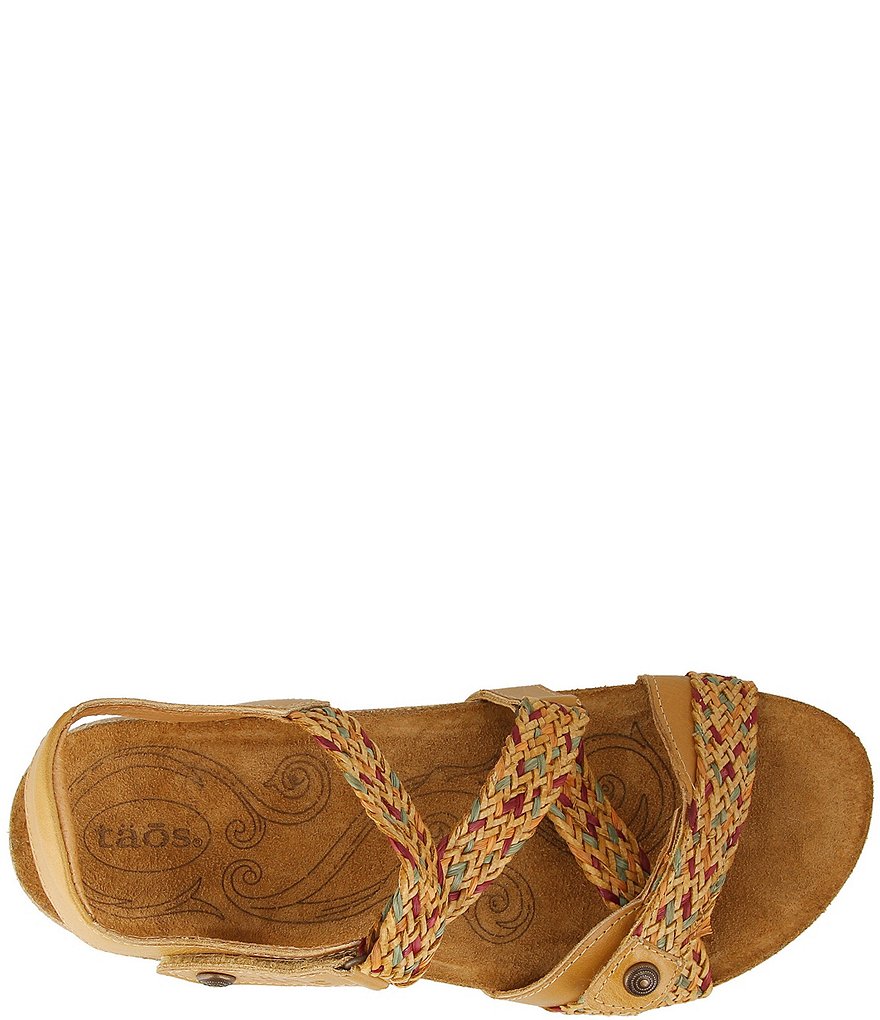 Taos Footwear Trulie Woven Leather Sandals