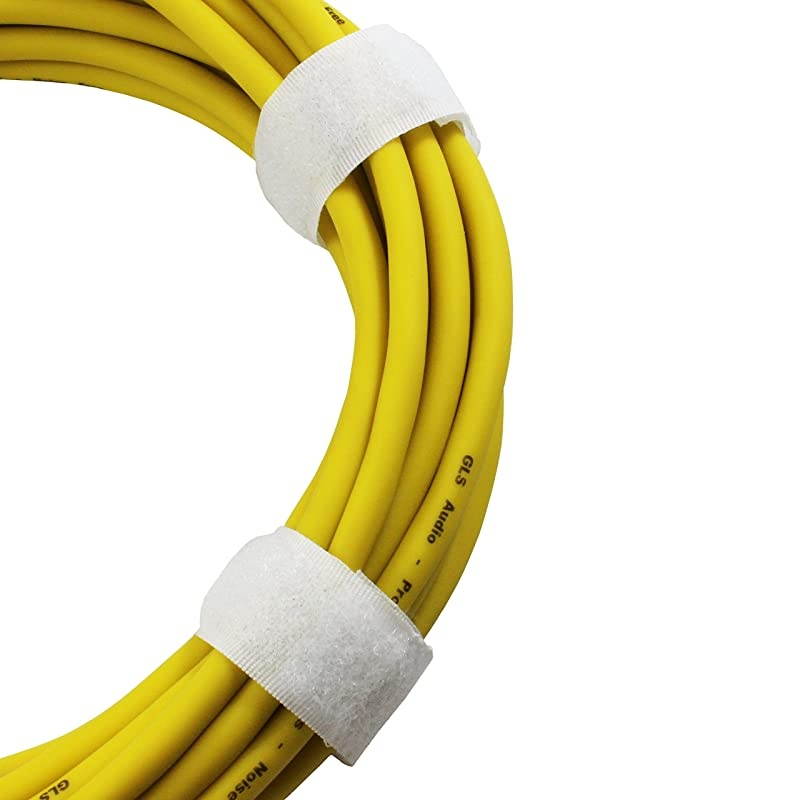 25ft Mic Cable Patch Cords - XLR Male to XLR Female Yellow Microphone Cables - 25' Balanced Mike Snake Cord - Yellow