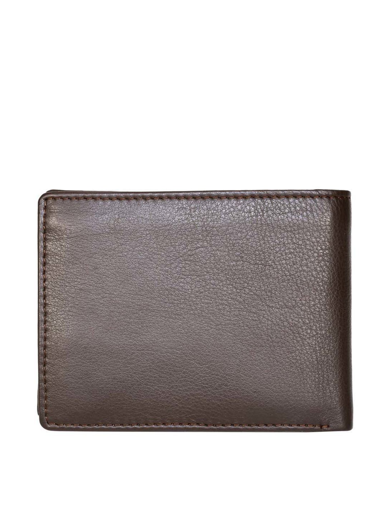 THE HOLISTIK Revival Black & Maroon Casual Leather Bi-Fold Wallet for Men