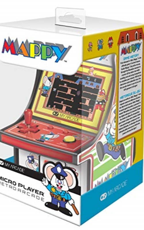 MY ARCADE Bandai Namco MAPPY 6" Micro Arcade Machine Portable Handheld Video Game