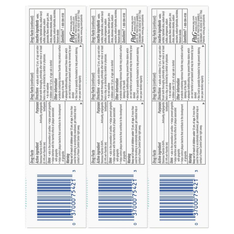 Tom's Of Maine Luminous White Toothpaste Clean Mint - 4oz/3pk