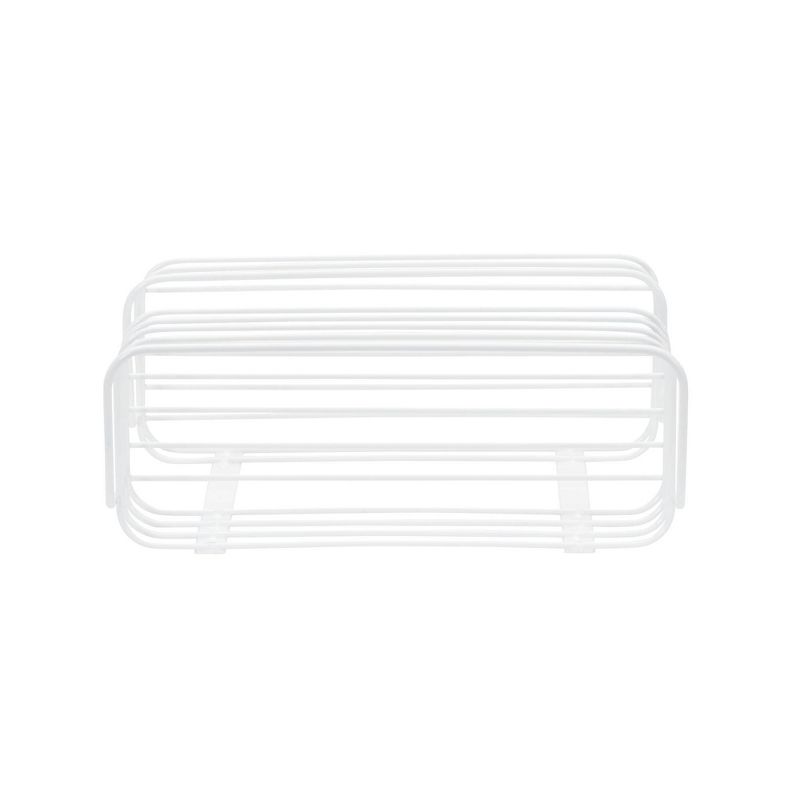 Household Essentials 2 Tier Basket Organizer Door Mount White