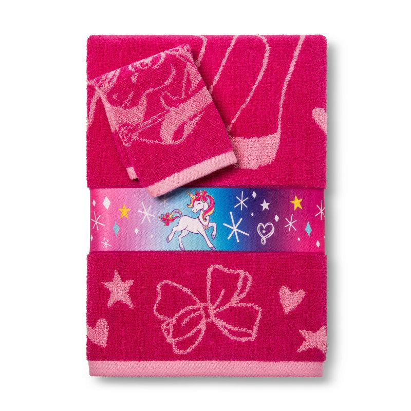 Nickelodeon JoJo Siwa Bath Towel Wash Cloth Set