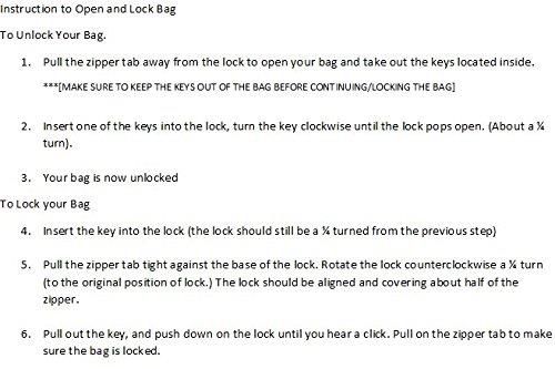 Locking Document HIPAA Bag 16 x 20 with Handles (Burgundy)