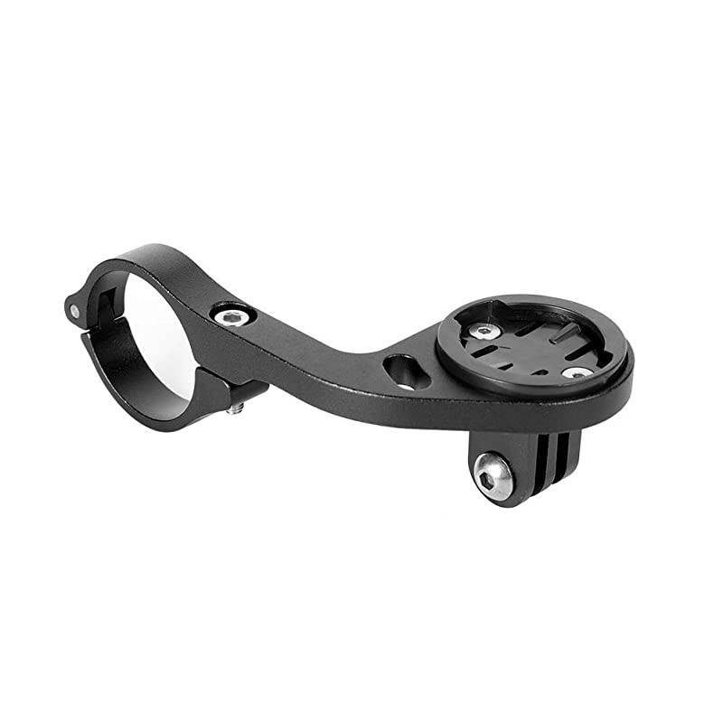 Bike OutFront Mount Bicycle Handlebar Combo Mount for Garmin Bryton Gopro FlashlightCompatible with 318mm 254mm Handlebar Black