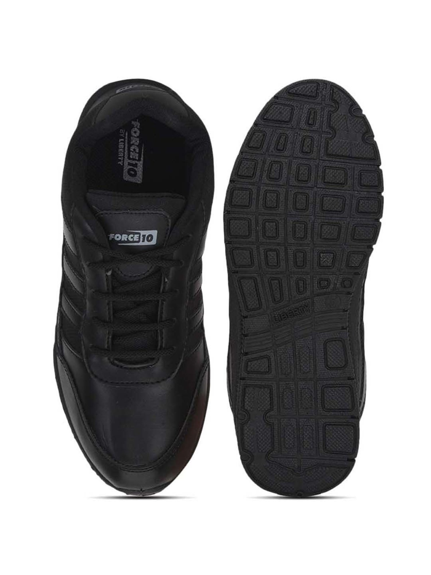 Force 10 By Liberty Kids Black Lace Up Shoes