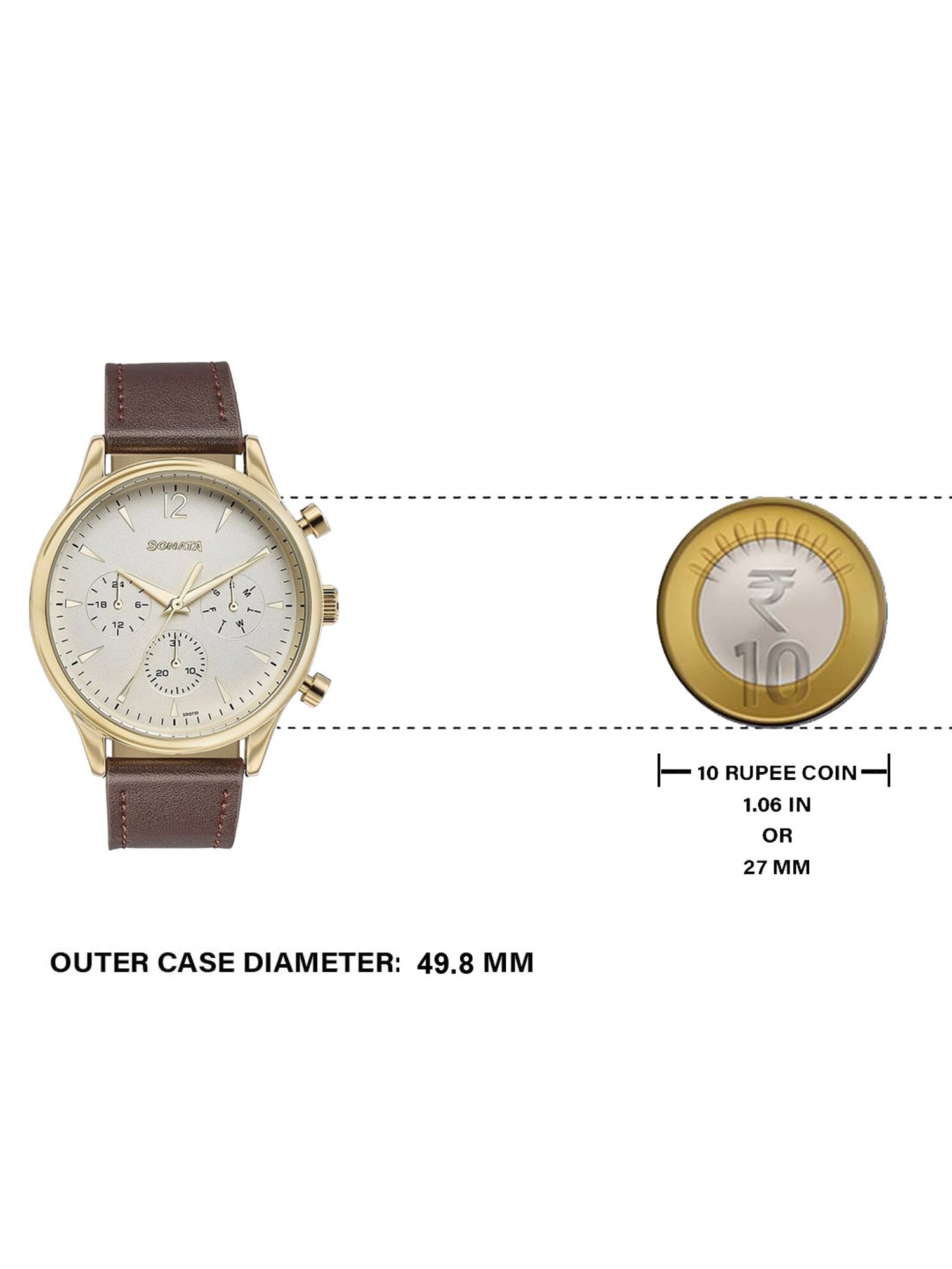 Sonata 77146YL01 Analog Watch for Men