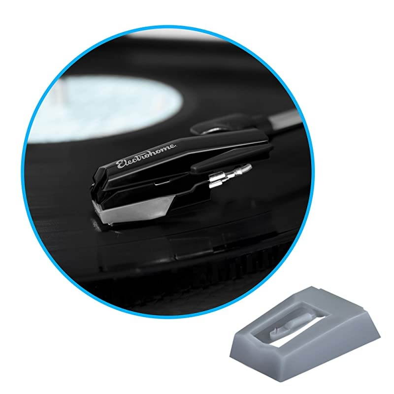 Premium Replacement Needle - Conical-Shaped Sapphire Tipped Stylus for Turntables/Record Players - Compatible with RR75, EANOS300/501/502/700 (2 Pack)