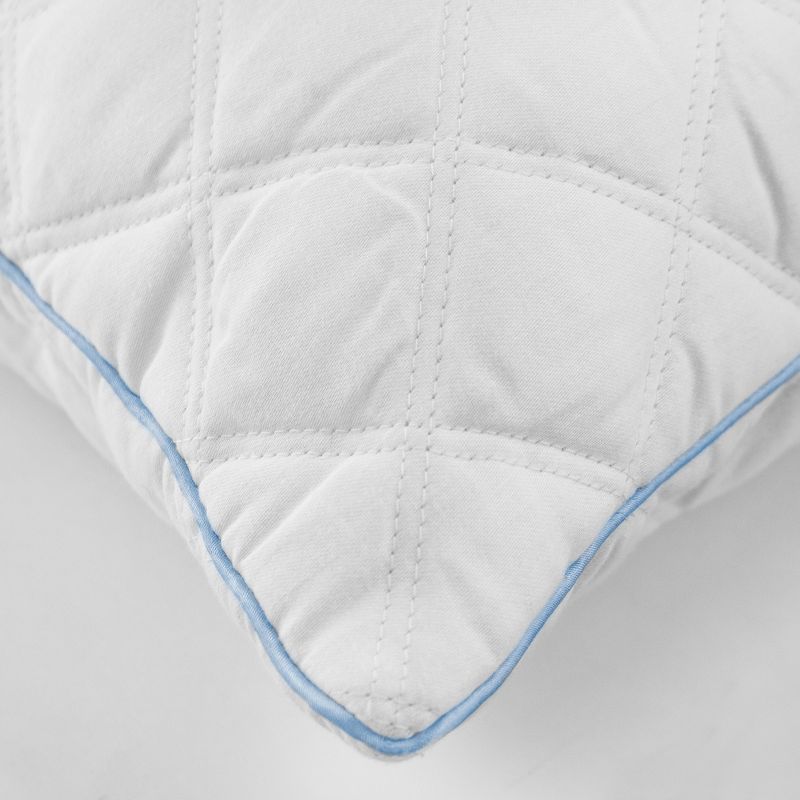 BioPEDIC Quilted Memory Foam and Fiber Supportive Hybrid Bed Pillow - 2 Pack