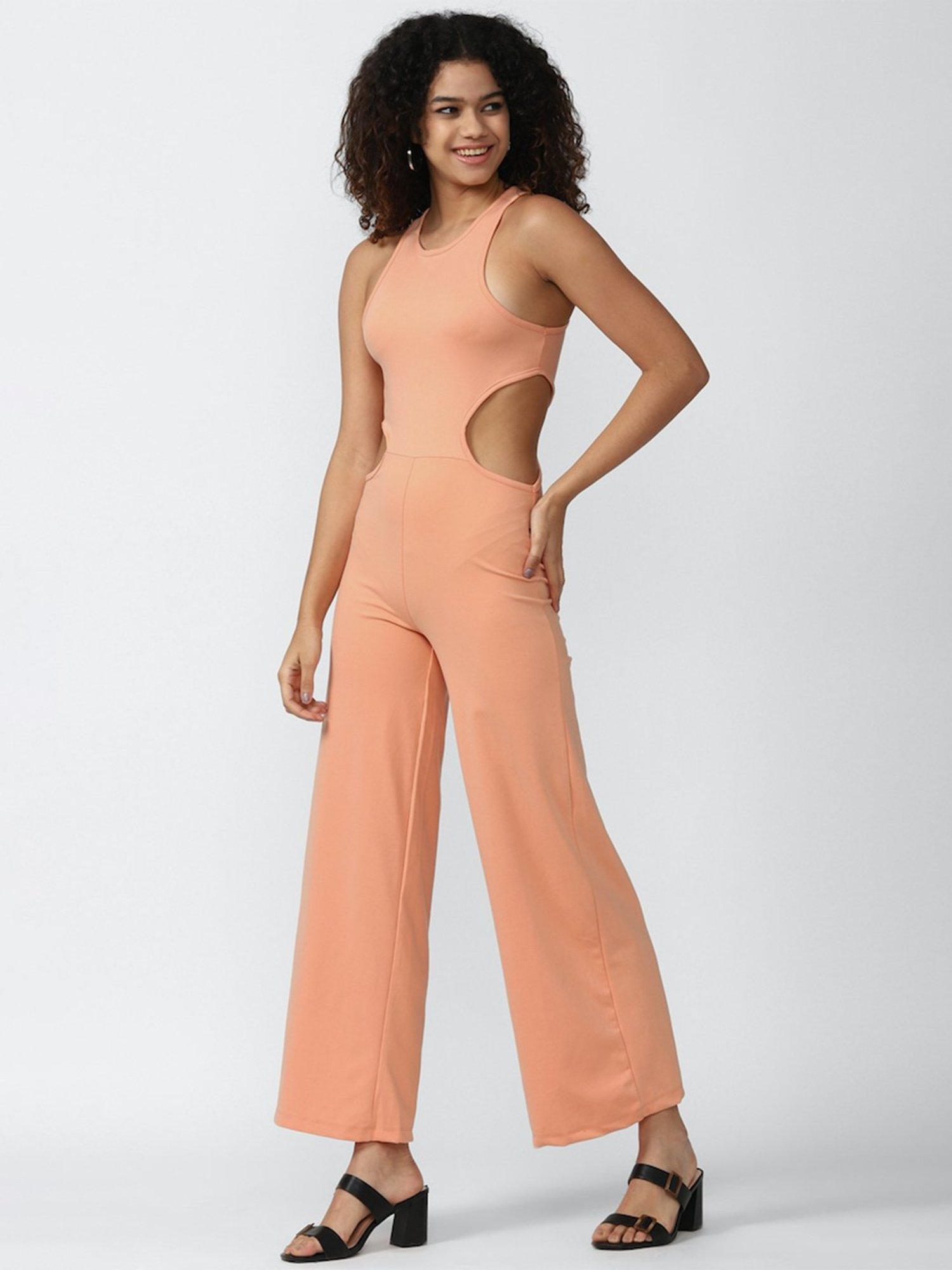 Forever 21 Peach Jumpsuit
