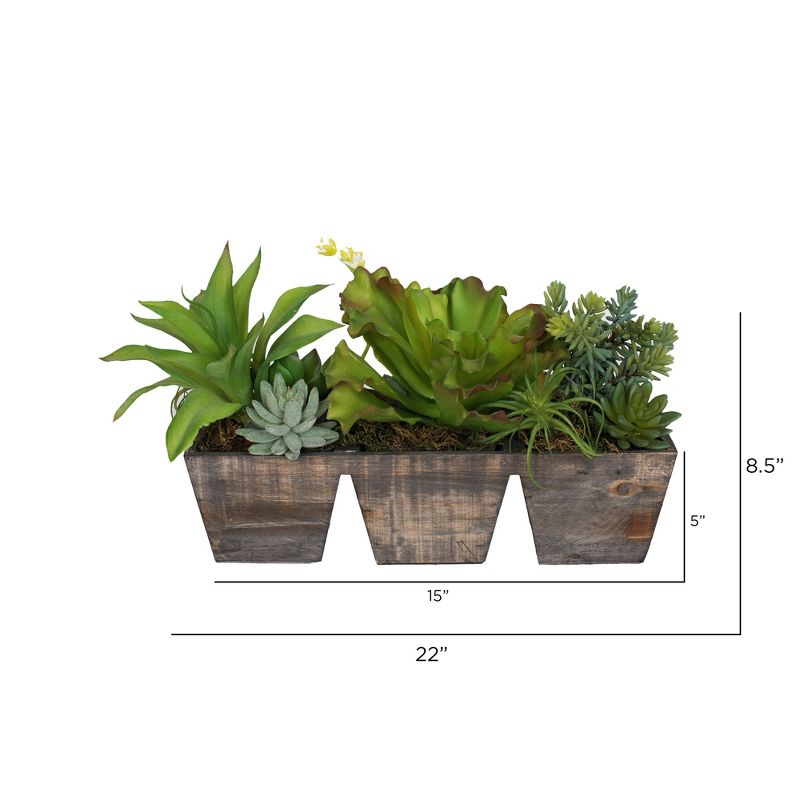 Vickerman 8.5" Artificial Succulent Assortment.