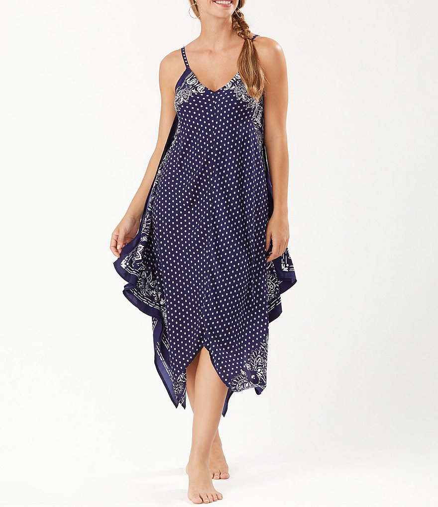 Becca by Rebecca Virtue Beach Date Hooded V-Neck Sleeveless Swim Cover Up Dress