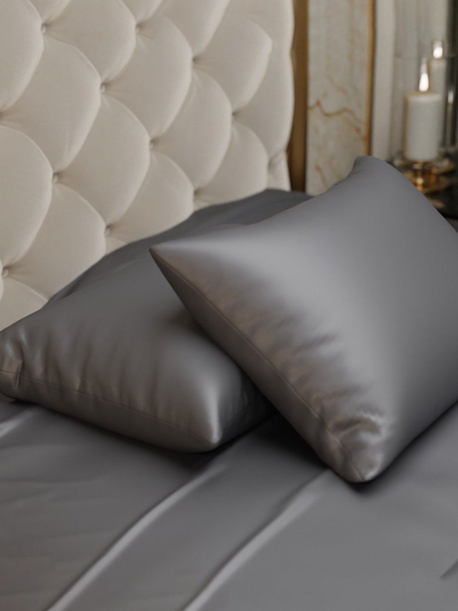 Stoa Paris SilkLike Collection Twilight Embrace Polyester 300 TC Pillow Cover - Set of 2